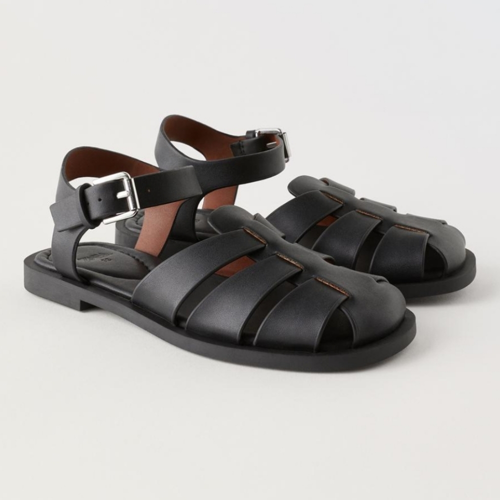 Zara ANKLE STRAP CAGE SANDALS